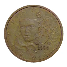 Монета 2 евроцента 2005 года Франция (аверс)