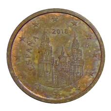 Монета 2 евроцента 2018 года Испания (аверс)