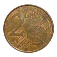 Монета 2 евроцента 2018 года Испания (реверс)