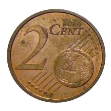 Монета 2 евроцента 2018 года Испания (реверс)