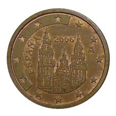 Монета 2 евроцента 2006 года Испания (аверс)