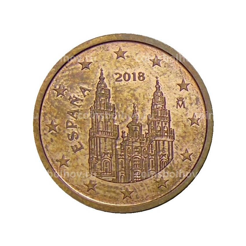 Монета 2 евроцента 2018 года Испания