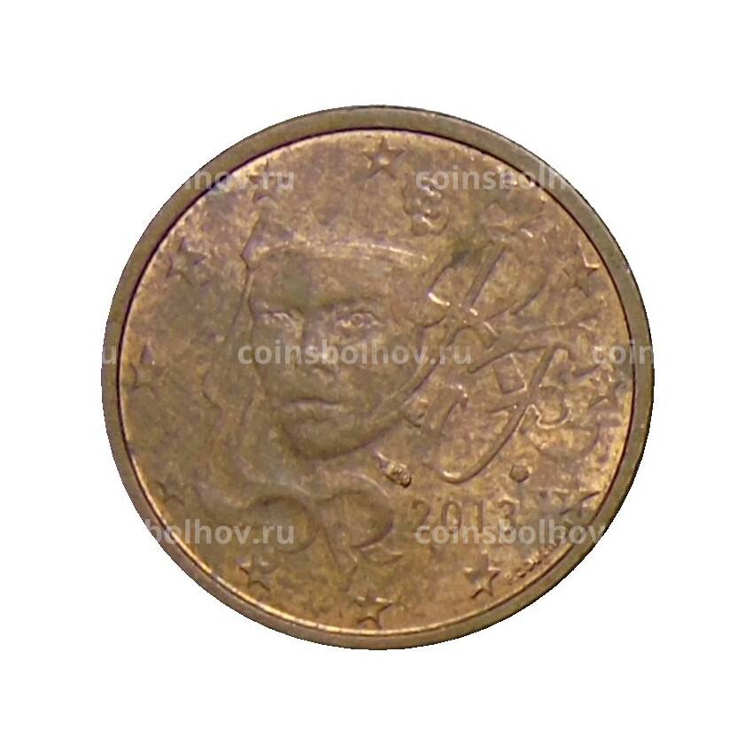 Монета 2 евроцента 2013 года Франция