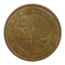 Монета 2 евроцента 2004 года J Германия (аверс)