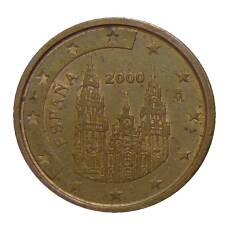 Монета 2 евроцента 2000 года Испания (аверс)