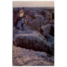 Открытка Хива — Стены Ичан-калы