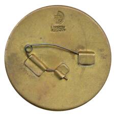 Значок Цыпленок на лыжах (вид 2)