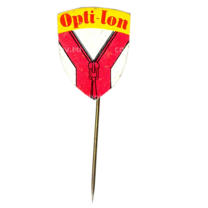 Значок рекламный Opti-lon