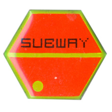 Значок рекламный  Subway