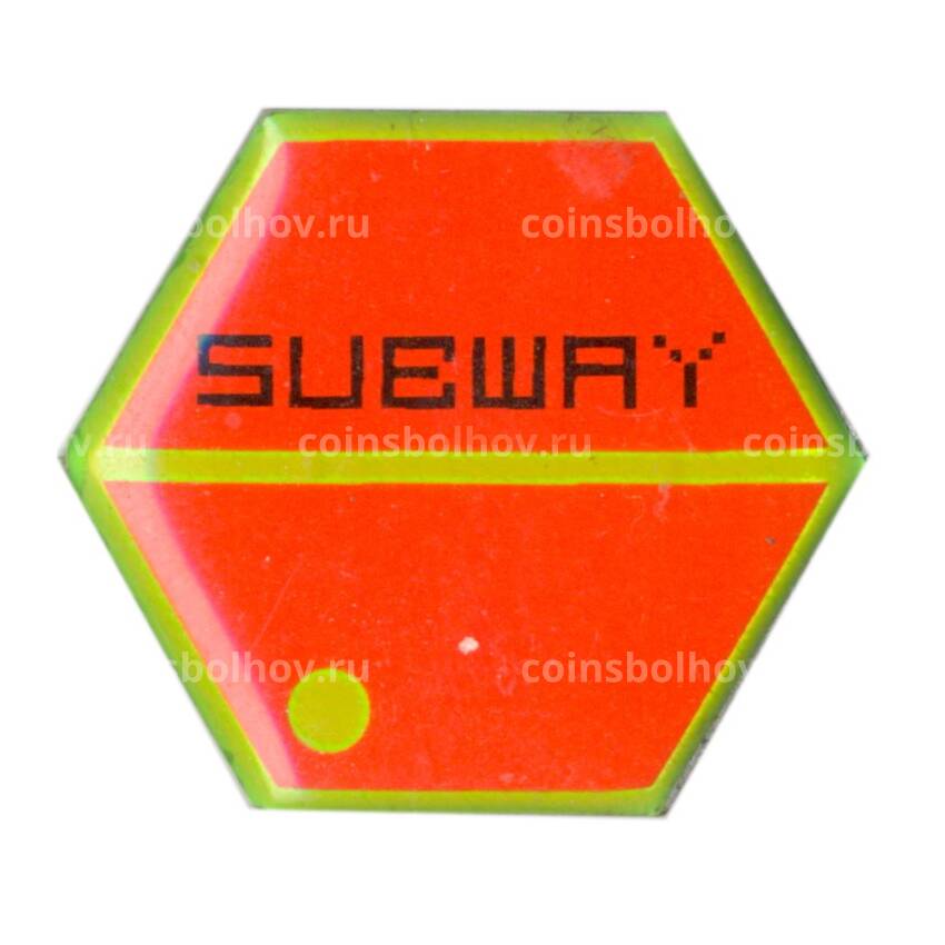 Значок рекламный  Subway