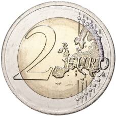 Монета 2 евро 2021 года Литва — Литовские этнографические регионы — Дзукия (реверс)