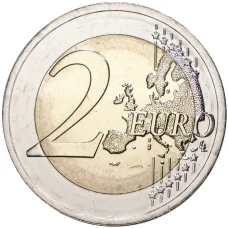 Монета 2 евро 2021 года Литва — Литовские этнографические регионы — Дзукия (реверс)