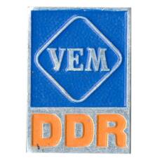 Значок рекламный VEM (ГДР) (аверс)