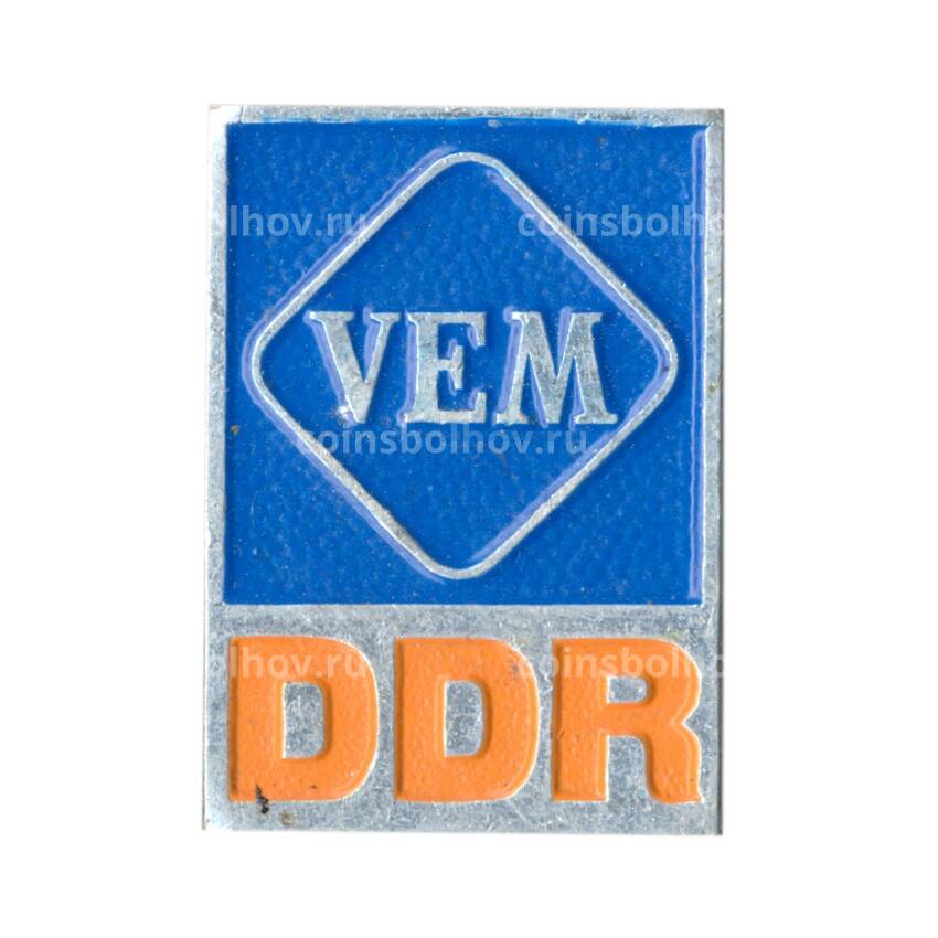 Значок рекламный VEM (ГДР)