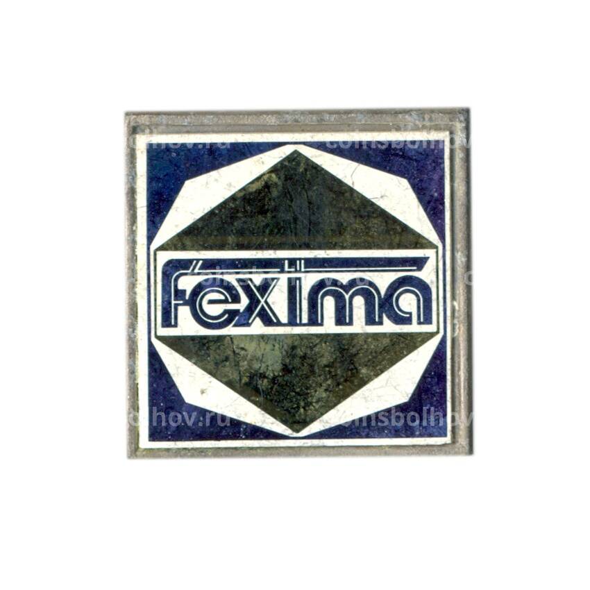 Значок  рекламный FEXIMA
