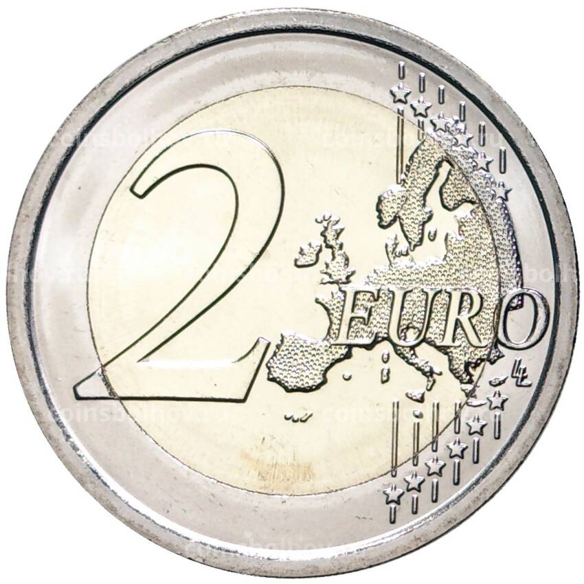Монета 2 евро 2021 года Италия — Медицинские профессии (Спасибо) (вид 2)