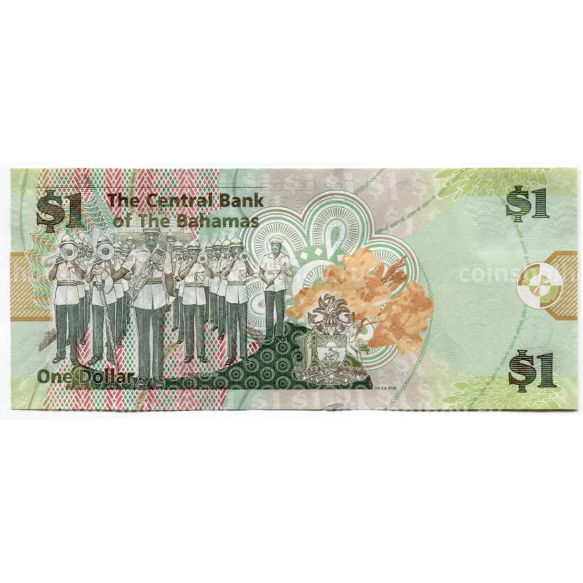 Банкнота 1 доллар 2015 года Багамские Острова (вид 2)