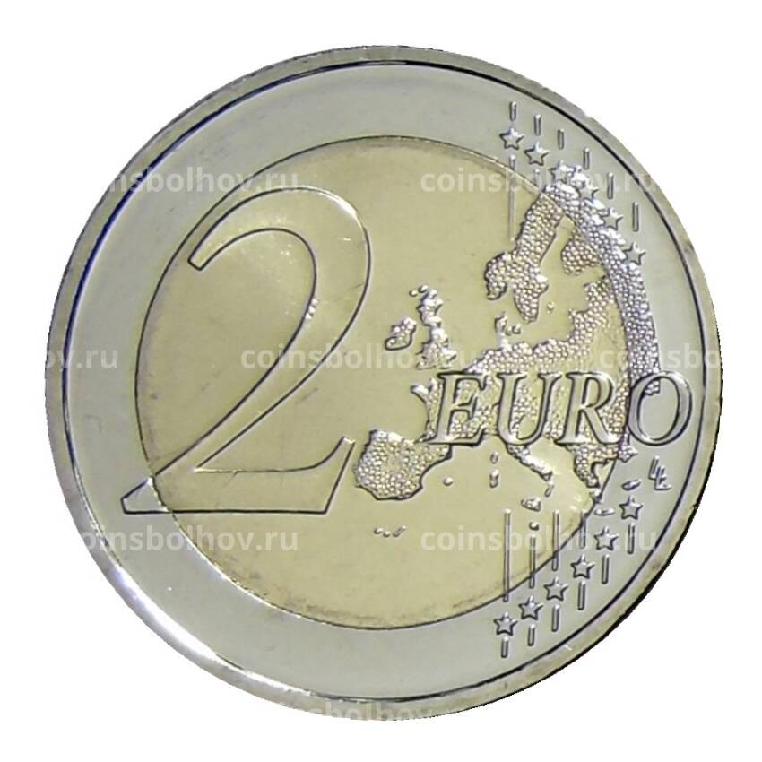 Монета 2 евро 2021 года Латвия —  100 лет признанию государственной независимости Латвии (вид 2)
