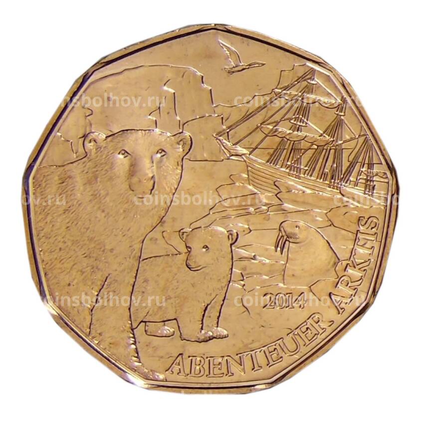 Монета 5 евро 2014 года Австрия —  Арктическое приключение