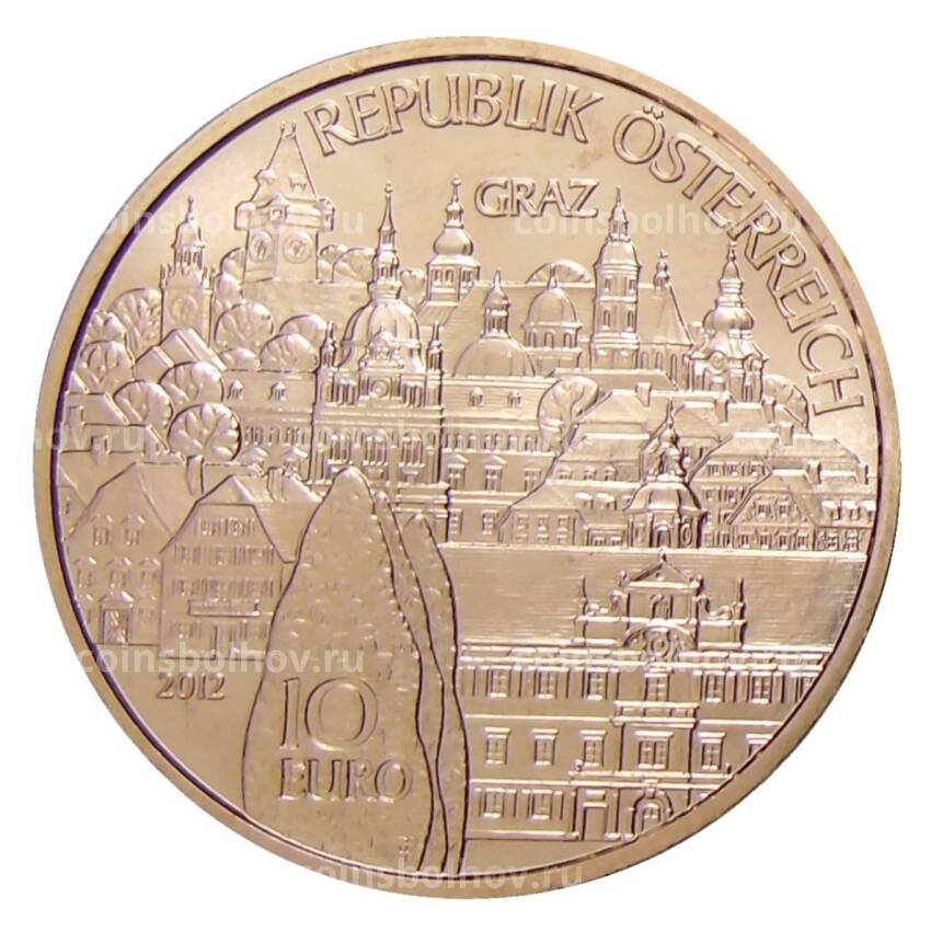 Монета 10 евро 2012 года Австрия —  Земли Австрии — Штирия (вид 2)