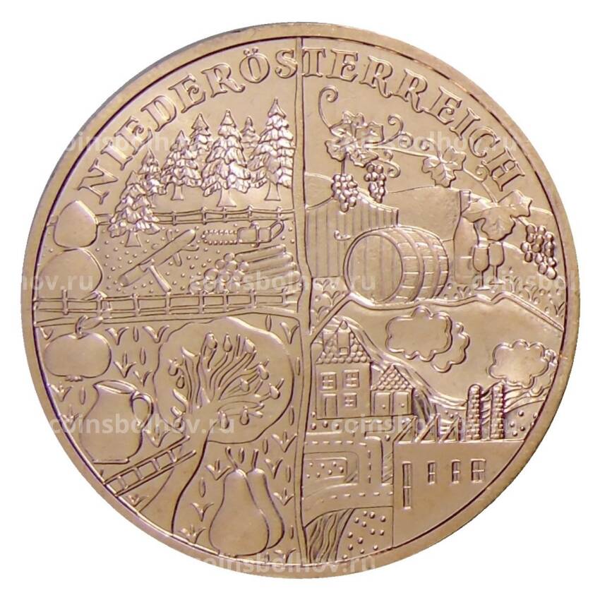 Монета 10 евро 2013 года Австрия —  Земли Австрии — Нижняя Австрия