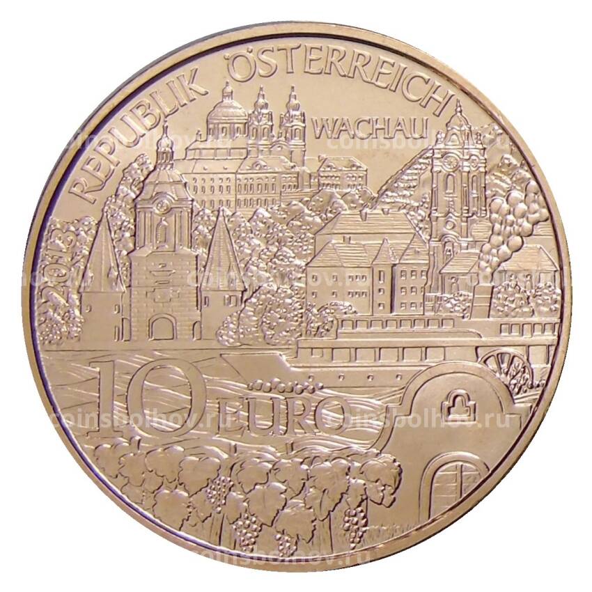 Монета 10 евро 2013 года Австрия —  Земли Австрии — Нижняя Австрия (вид 2)