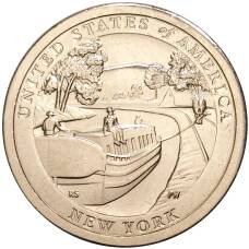 Монета 1 доллар 2021 года США P — Американские инновации — Эри-канал (аверс)