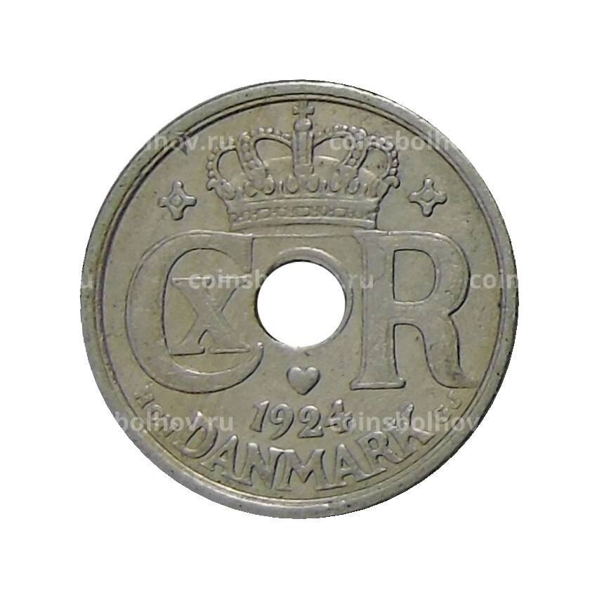 Монета 10 эре 1924 года Дания