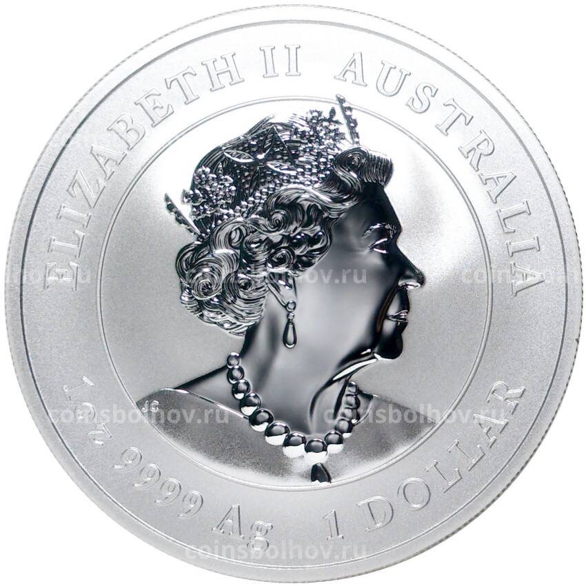 Монета 1 доллар 2022 года Австралия —  Год тигра (вид 2)