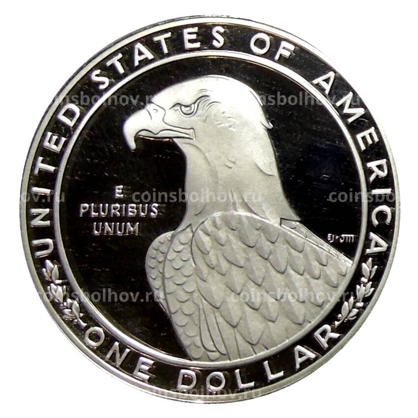 Монета 1 доллар 1983 года S США — XXIII летние Олимпийские Игры — Дискобол (вид 2)