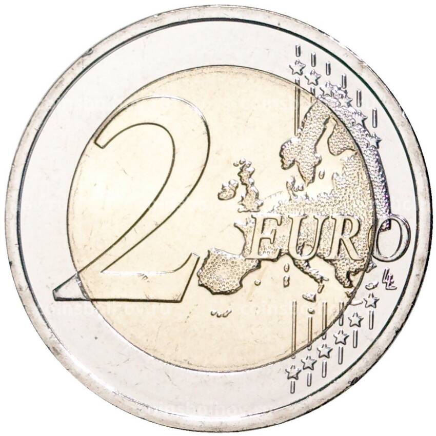 Монета 2 евро 2021 года Эстония —  Волк (вид 2)