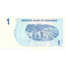 Банкнота 1 доллар 2006 года Зимбабве (вид 2)