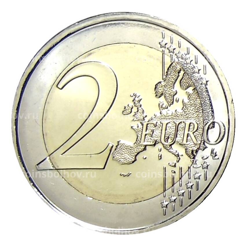 Монета 2 евро 2021 года Мальта —  Доисторические места Мальты — Таршиенский храмовый комплекс (вид 2)