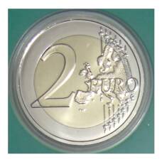 Монета 2 евро 2021 года Франция —  XXXIII летние Олимпийские игры, Париж 2024 (в зеленом блистере) (реверс)