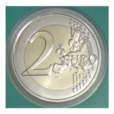 Монета 2 евро 2021 года Франция —  XXXIII летние Олимпийские игры, Париж 2024 (в зеленом блистере) (реверс)