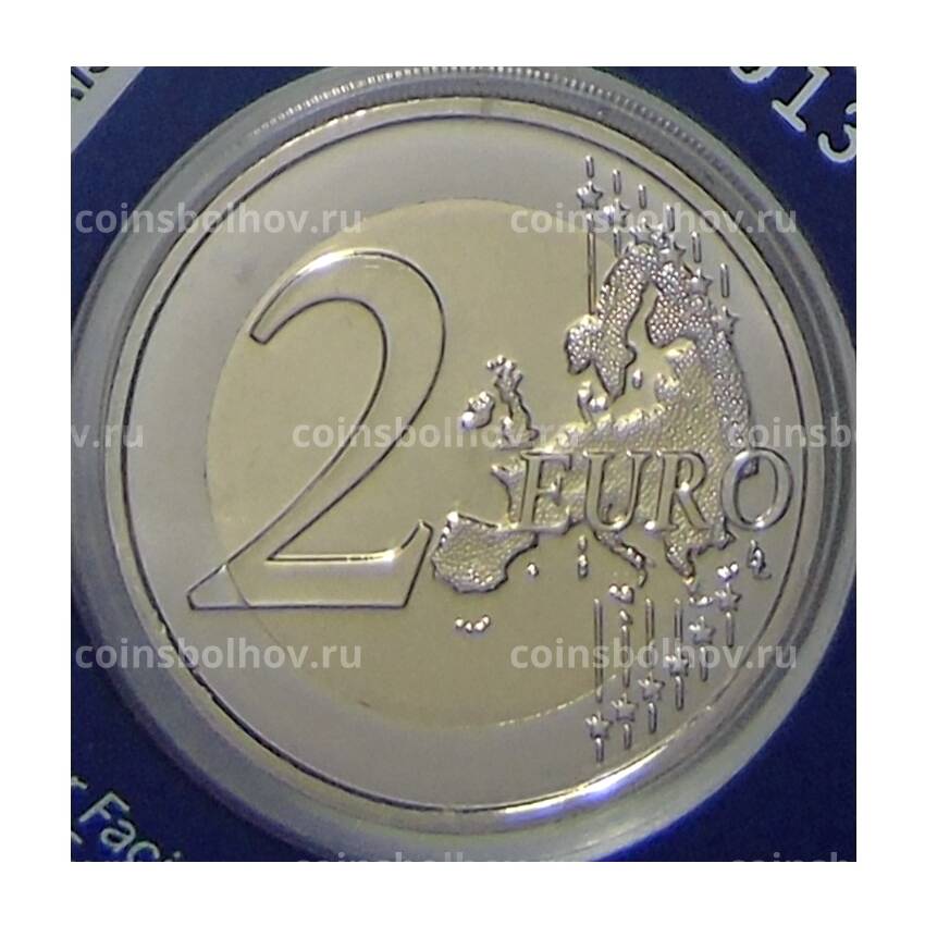 Монета 2 евро 2021 года Франция —  XXXIII летние Олимпийские игры, Париж 2024 (в синем блистере) (вид 2)