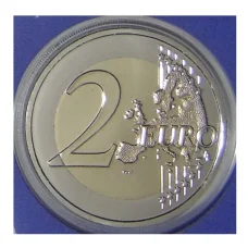 Монета 2 евро 2021 года Франция —  XXXIII летние Олимпийские игры, Париж 2024 (в фиолетовом блистере) (реверс)