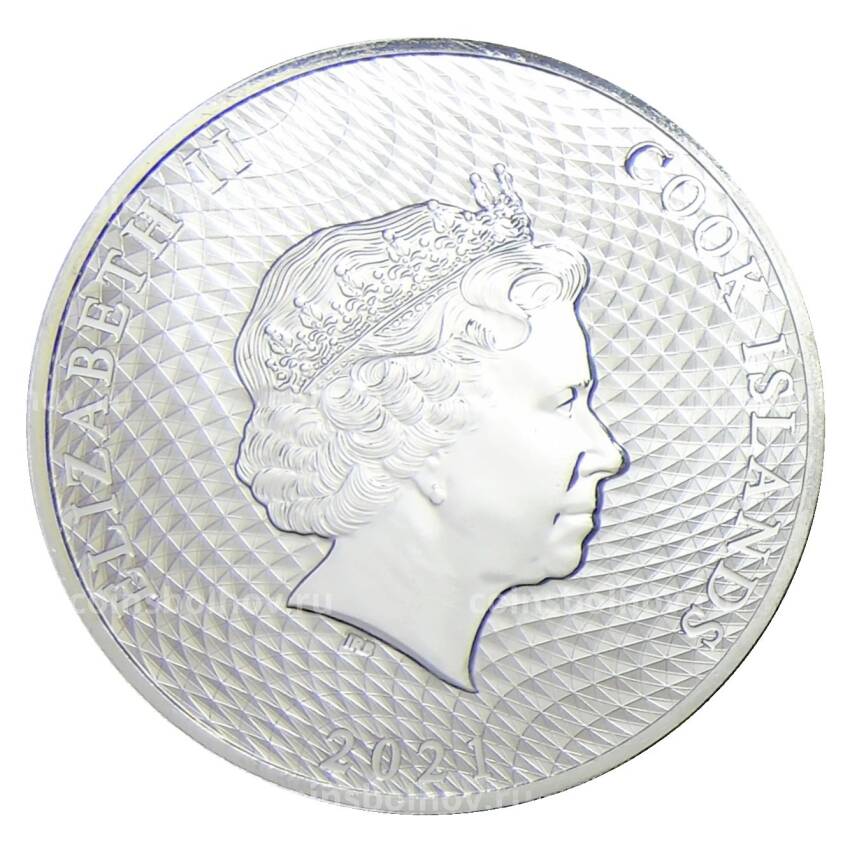 Монета 1 доллар 2021 года Острова Кука  — HMS Bounty (вид 2)