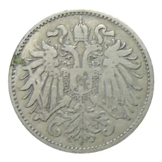 Монета 10 геллеров 1894 года Австрия (реверс)