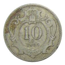 Монета 10 геллеров 1895 года Австрия (аверс)