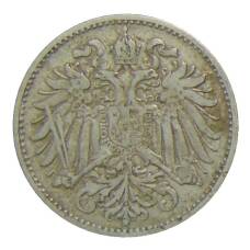 Монета 10 геллеров 1895 года Австрия (реверс)