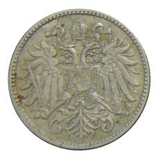 Монета 10 геллеров 1909 года Австрия (реверс)