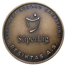 Монета 2.5 лиры 2021 года Турция —  Турецкая футбольная суперлига — Бешикташ (реверс)