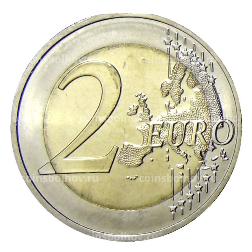 Монета 2 евро 2018 года Португалия —  250 лет Imprensa Nacional-Casa da Moeda (вид 2)
