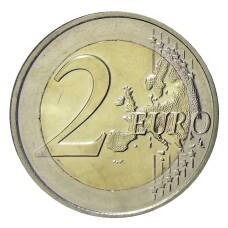 Монета 2 евро 2016 года Люксембург —  50 лет мосту герцогини Шарлотты (реверс)