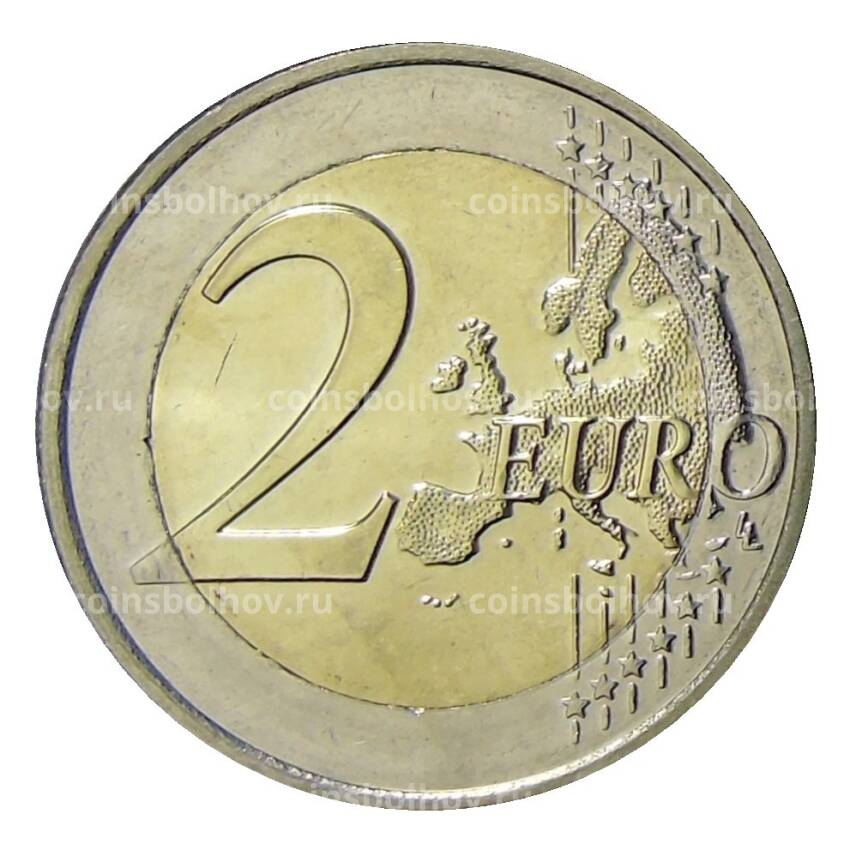 Монета 2 евро 2016 года Люксембург —  50 лет мосту герцогини Шарлотты (вид 2)