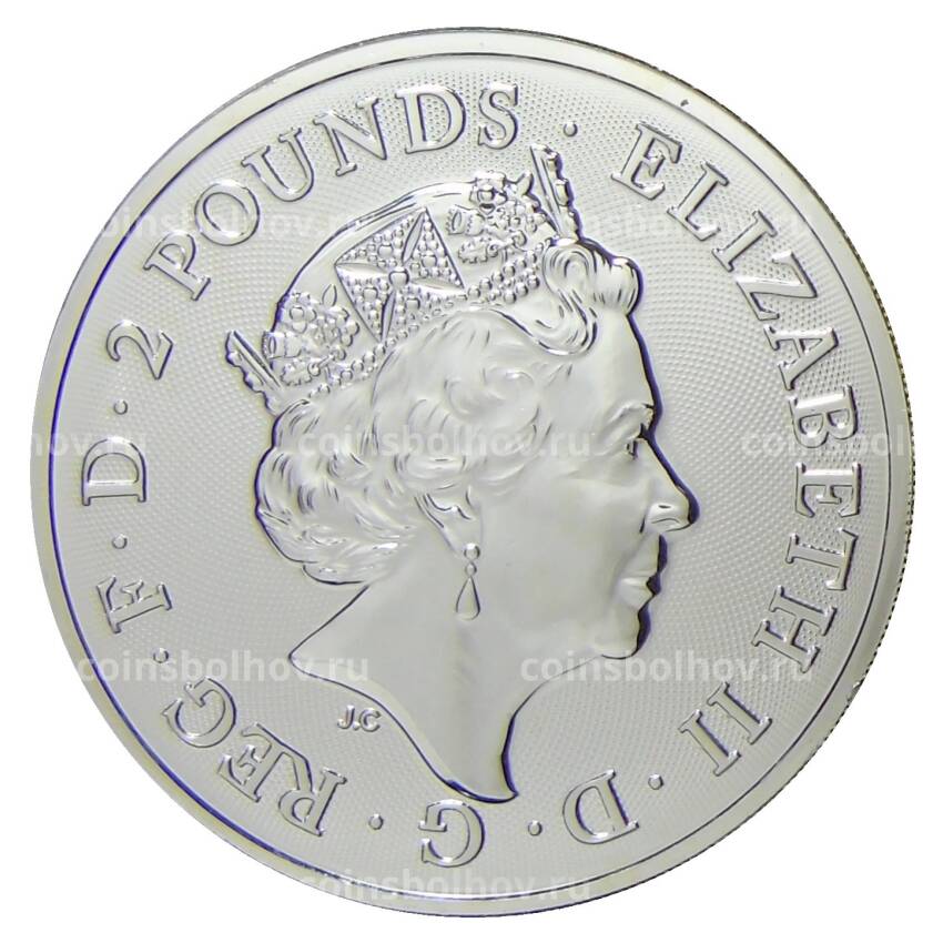 Монета 2 фунта 2018 года Великобритания —  Достопримечательности Британии — Тауэрский мост (вид 2)