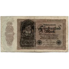 Банкнота 5000 марок 1922 года Германия