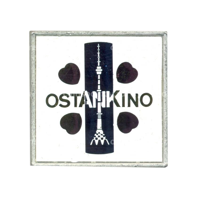 Значок Останкино (синий фон)