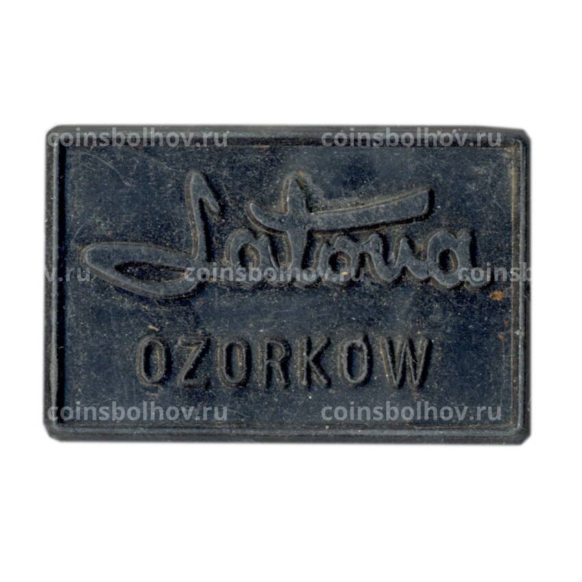 Значок рекламный салон Ozorkov (Польша)